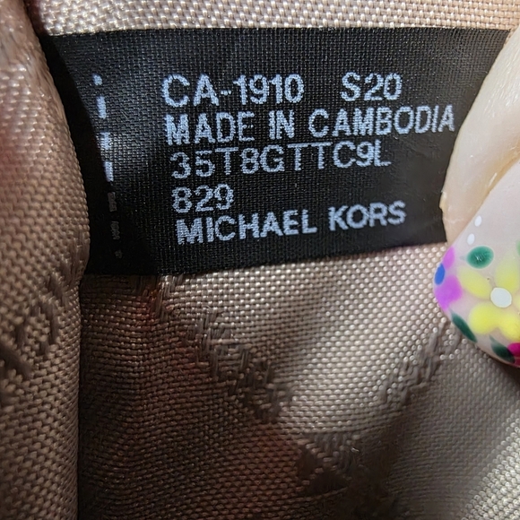 Michael Kors crossbody bag red orange summer small purse GUC - Picture 11 of 11